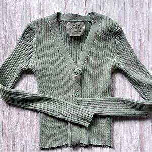 Zara girls knit cardigan